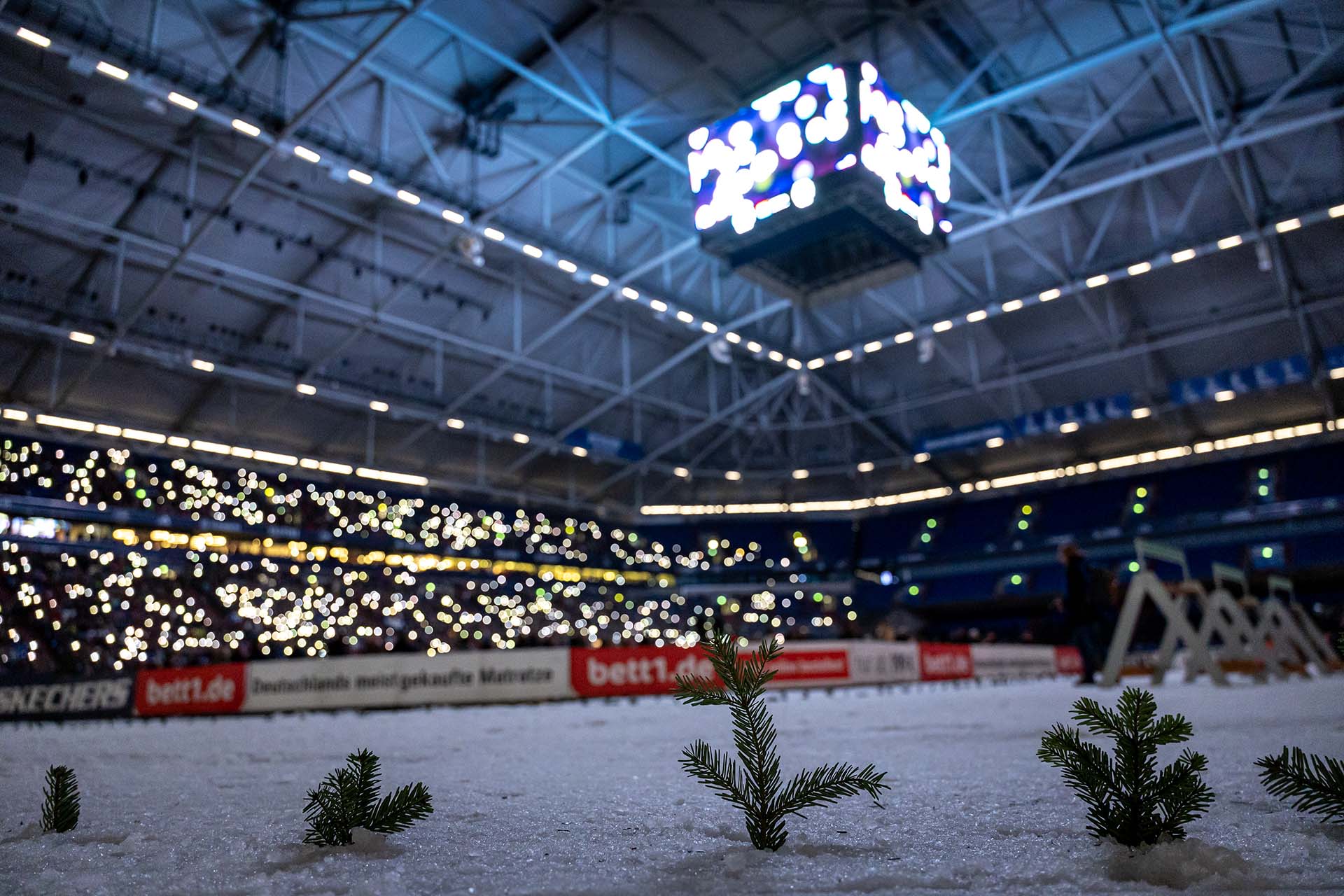 Das Foto zeigt den Biathlon auf Schalke.