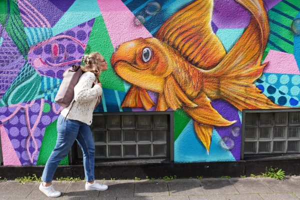 Das Foto ziegt ein Graffiti im Südviertel Essen