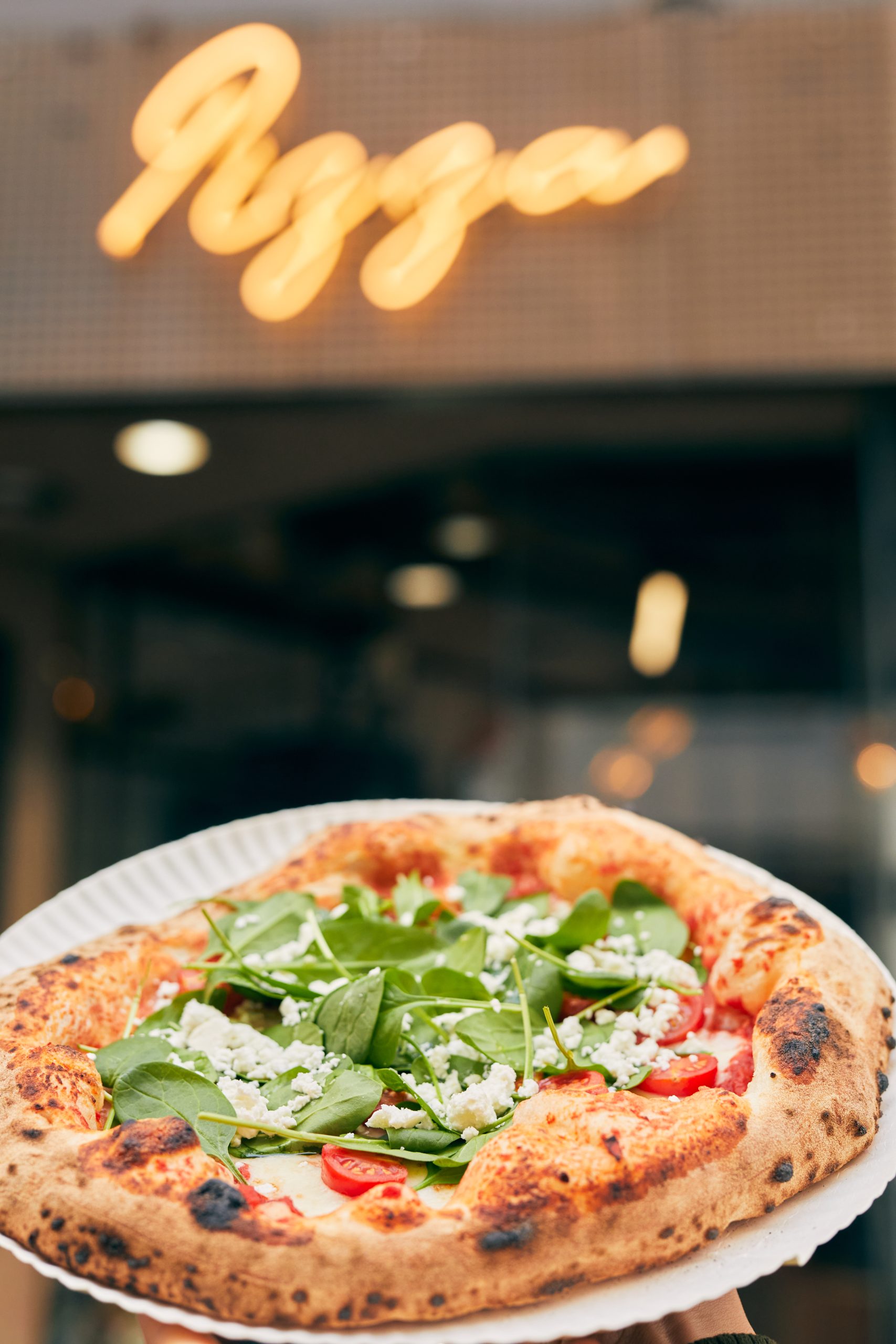 Das Foto zeigt eine Pizza bei pizzabochum in Bochum