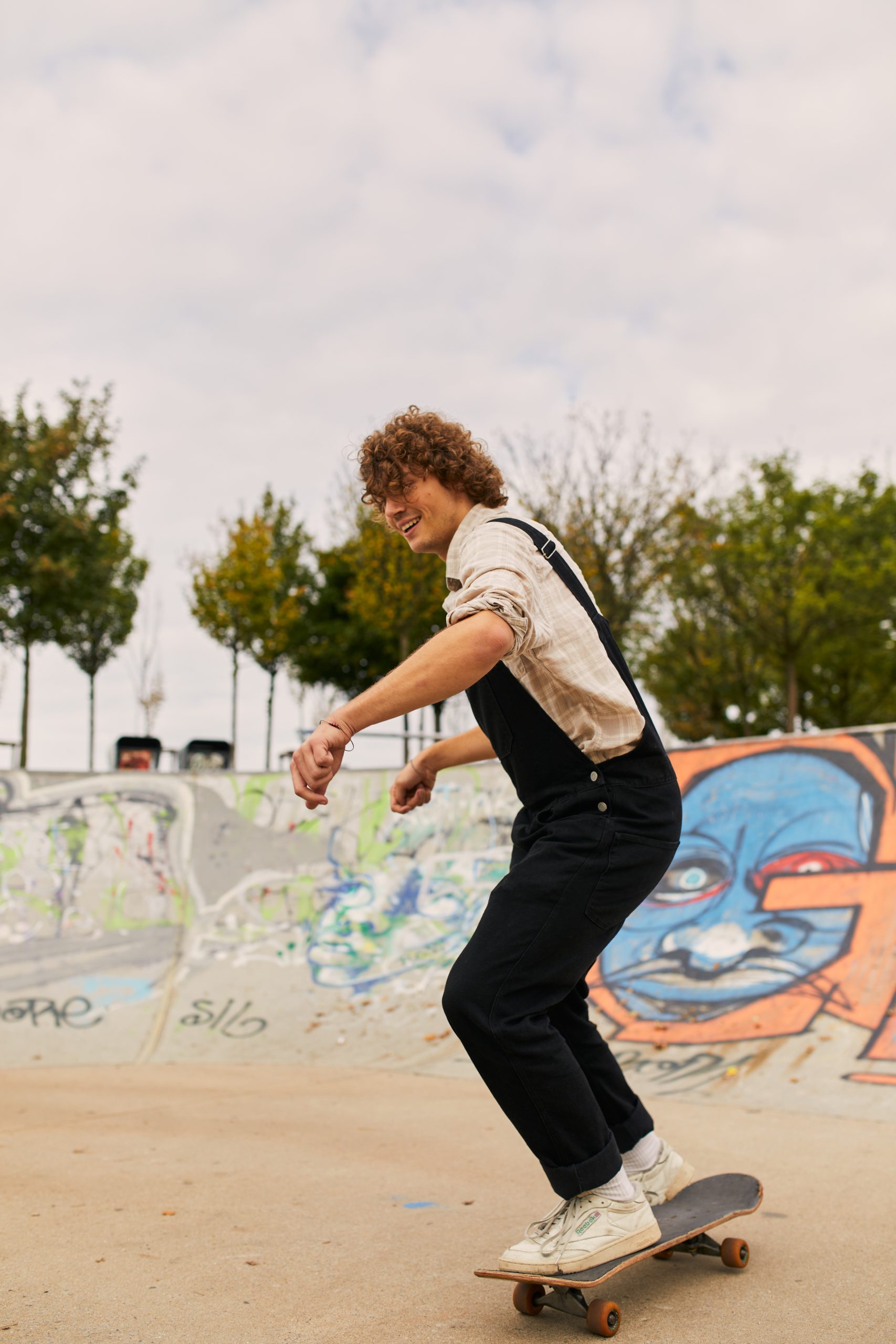 Das Foto zeigt den Skatepark im Rheinpark in Duisburg.